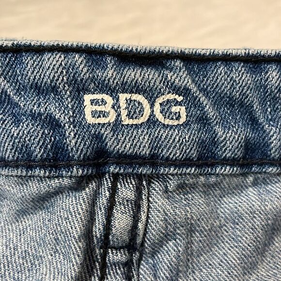 BDG for Urban Outfitters- Super High Rise Cheeky Zipper Denim Shorts- Size 27 - Picture 3 of 10